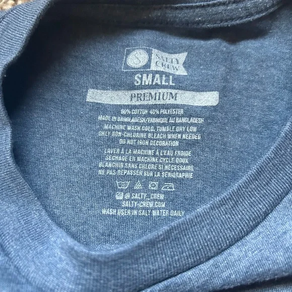 Salty Crew Navy Mens T-Shirt - Picture 4 of 4